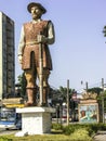 Statue of the Bandeirante Borba Gato in sao paulo, brazil