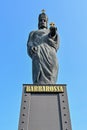 Statue of Barbarossa, Hamburg, Germany Royalty Free Stock Photo