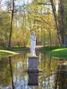 Statue of a bather in Pavlovsk park.