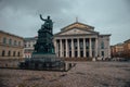 Statue. Beautiful landmark in the city of Munich, in Germany. Tourist attraction.