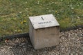 marble stone pointed to mekka in the cemetery