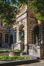 Statue of the Belgian writer Hendrik Concience in the city Antwerp, Belgium Royalty Free Stock Photo