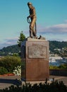 Statue In Bellingham Washington Harbor For Fishermen