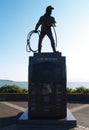 Statue In Bellingham Washington Harbor For Fishermen