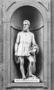 Statue of Benvenuto Cellini in Florence Royalty Free Stock Photo