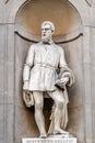 Statue of Benvenuto Cellini in Florence, Tuscant, Italy Royalty Free Stock Photo