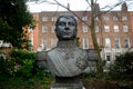 Statue of Bernardo O`Higgins at Merrion Square, Dublin, Ireland Royalty Free Stock Photo