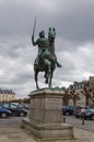 Statue of Bertrand Du Guesclin, Dinan, France Royalty Free Stock Photo