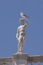 Statue on the Biblioteca Nazionale Marciana Royalty Free Stock Photo