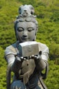 Statue at Big Buddha temple, Lantau Island, Hong Kong Royalty Free Stock Photo