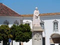 Statue Of The Bishop Of Avelar In Faro Portugal