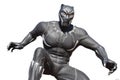 Statue of black panther superhero in disney paris Royalty Free Stock Photo