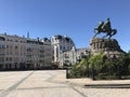 Statue of Bohdan Khmelnytsky Royalty Free Stock Photo