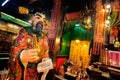 Statue of the Book Keeper at Tin Hau Temple, Yau Ma Tei, Hong Kong. Royalty Free Stock Photo