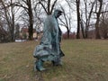 Statue of Boris Pahor, Tivoli, Ljubljana Royalty Free Stock Photo
