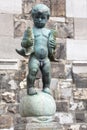 Statue of a boy at Aachen, Germany Royalty Free Stock Photo