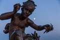 Statue of a boy at point Alexander III bridge in Paris France Royalty Free Stock Photo