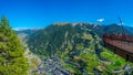 Statue of a boy at Roc del Quer viewpoint at Andorra Royalty Free Stock Photo