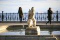 Statue of a boy in Tarragona,spain