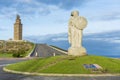 Statue of Breogan in A Coruna, Galicia, Spain.