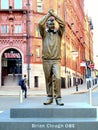 Statue of Brian Clough , Nottingham. Royalty Free Stock Photo