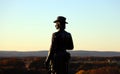 Statue of brigadier general Kemble Warren historical civil war figure in Gettysburg battle field Royalty Free Stock Photo