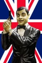 Statue of the British comedic actor Mr Beam in Manila