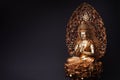 Bodhisattva Guan Yin in the lotus position, with knowledge mudra