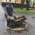 A statue in bronze in the city of Stavanger, Norway