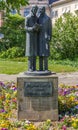 Statue of the Brothers Grimm at the Grimmplatz square in Kassel