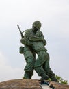 Statue of Brothers at War Memorial of Korea in Seoul, South Korea