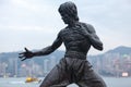 Statue of Bruce Lee in Hong Kong Royalty Free Stock Photo