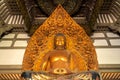 Statue of Buddha in the Byodo In buddhist temple on Oahu, Hawaii Royalty Free Stock Photo