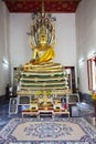 Bangkok, Thailand, Wat Pho, Temple Of The Reclining Buddha. Inside the temple. Royalty Free Stock Photo