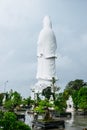 The statue of buddha ( goddess of mercy - Quan Am ) in Linh Ung Pagoda, Da Nang, Vietnam Royalty Free Stock Photo