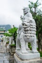 The statue of buddha ( goddess of mercy - Quan Am ) in Linh Ung Pagoda, Da Nang, Vietnam Royalty Free Stock Photo