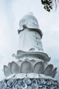 The statue of buddha ( goddess of mercy - Quan Am ) in Linh Ung Pagoda, Da Nang, Vietnam Royalty Free Stock Photo