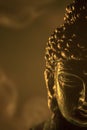 Statue of Buddha Illuminated By Morning Sunlight Royalty Free Stock Photo