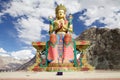 Statue of Buddha near Diskit Monastery in Nubra Valley, Ladakh, India Royalty Free Stock Photo