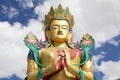 Statue of Buddha near Diskit Monastery in Nubra Valley, Ladakh, India