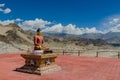 The statue of Buddha in Spituk Monastery Royalty Free Stock Photo