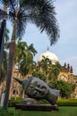 Statue of Buddhas head in the Prince of Wales Museum, Mumbai, India