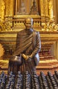 Statue of Buddhist Monk Ajahn Mun Bhuridatta at Wat Chedi Luang in Chiang Mai, Thailand