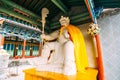 Statue in buddhist old chinese mountain park