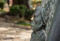 Statue of bust of Gerald Durrell in Corfu