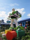 Statue of Buzz Lightyear from the movie Toy Story at dusk in Orlando Disney World, Florida Royalty Free Stock Photo