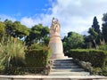 Photo of the Statue of Lord Byron in Athens, Greece. Royalty Free Stock Photo