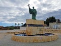 Statue from C. Goncalo de Lagos in Lagos Portugal