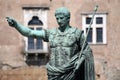 Statue CAESAR Augustus PATRIAE PATER, Rome, Italy Royalty Free Stock Photo