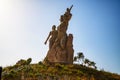 Statue called Monument of the African Renaissance located in Dakar, Senegal